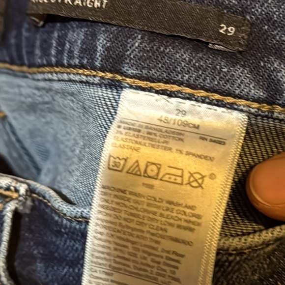 Banana Republic high rise straight 29 / 8. Blue wash - Picture 5 of 7